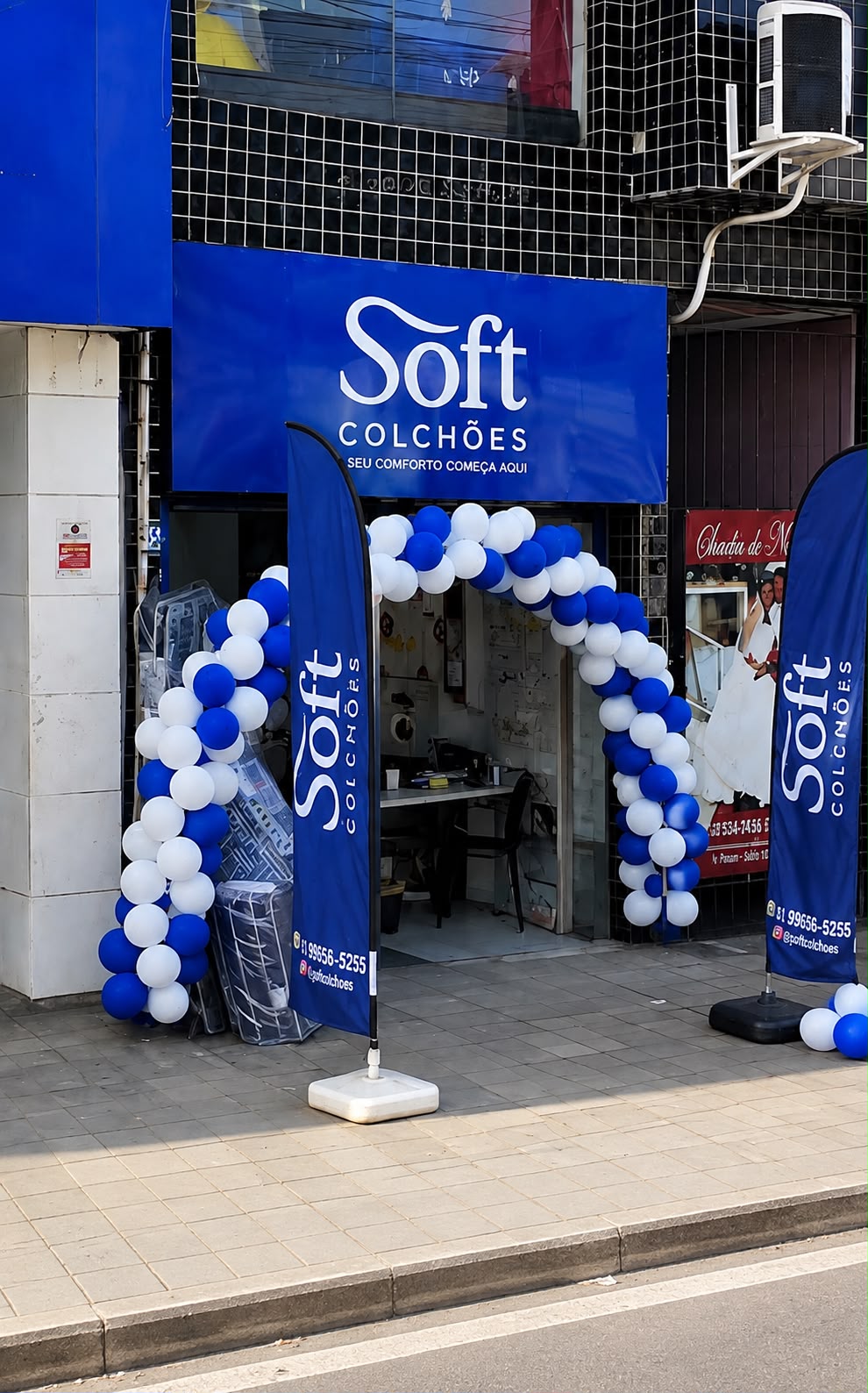 Fachada da loja Soft Colchões em Afogados
